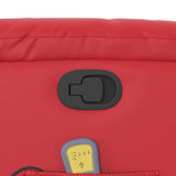 Fauteuil de massage inclinable rouge similicuir