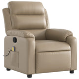 Fauteuil de massage inclinable Cappuccino Similicuir