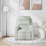 Fauteuil de massage inclinable gris clair velours