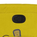 Fauteuil de massage inclinable jaune velours