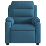 Fauteuil inclinable de massage bleu velours