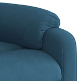 Fauteuil inclinable de massage bleu velours