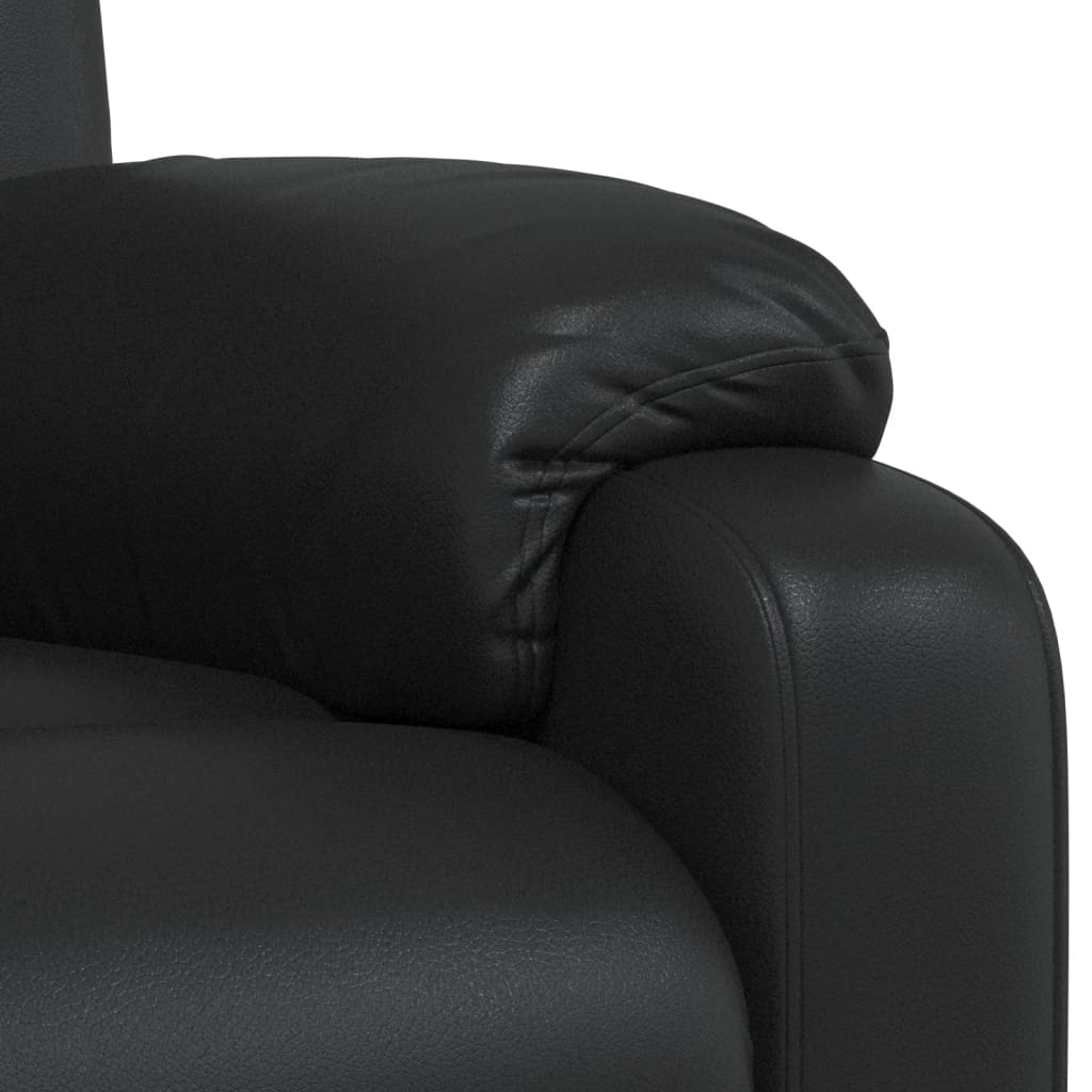 Fauteuil inclinable Noir Similicuir
