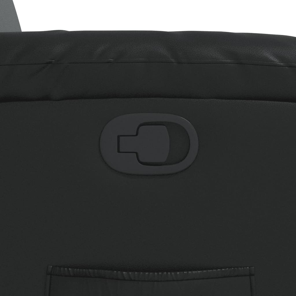 Fauteuil inclinable Noir Similicuir