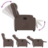 Fauteuil inclinable Marron Similicuir