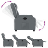 Fauteuil inclinable Gris Similicuir