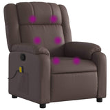 Fauteuil de massage inclinable Marron Similicuir