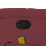 Fauteuil de massage inclinable Rouge bordeaux Similicuir