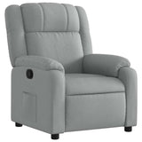 Fauteuil inclinable Gris clair Tissu