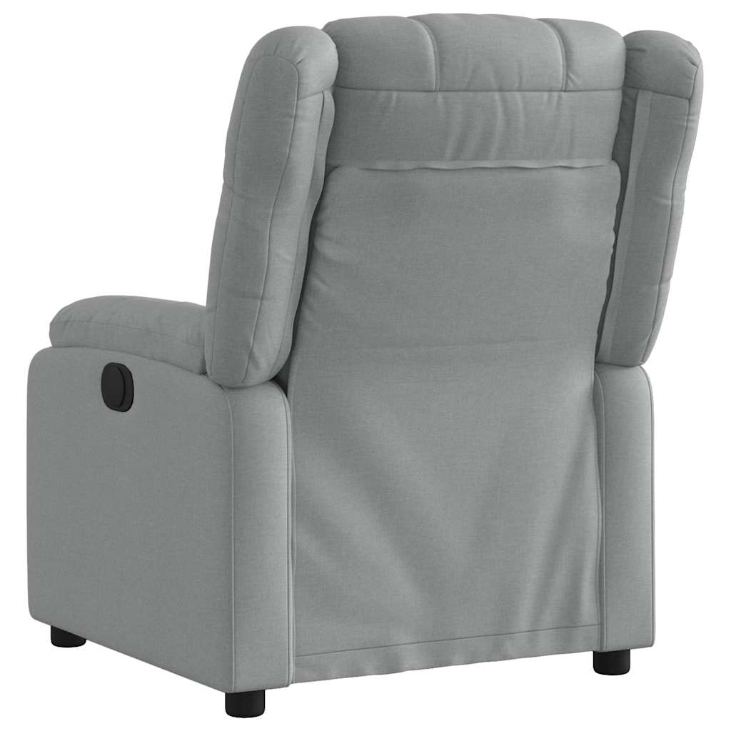 Fauteuil inclinable Gris clair Tissu