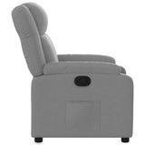 Fauteuil inclinable Gris clair Tissu