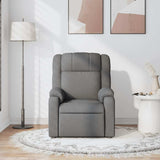 Fauteuil de massage inclinable Gris foncé Tissu