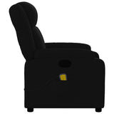 Fauteuil de massage inclinable Noir Tissu