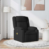 Fauteuil de massage inclinable Noir Tissu
