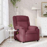 Fauteuil de massage inclinable Rouge bordeaux Tissu