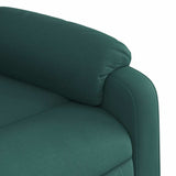 Fauteuil de massage inclinable Vert foncé Tissu