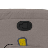 Fauteuil de massage inclinable Taupe Tissu