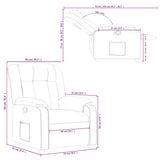 Fauteuil inclinable Cappuccino Similicuir