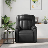 Fauteuil de massage inclinable Noir Similicuir