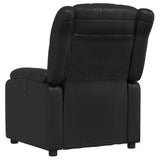 Fauteuil de massage inclinable Noir Similicuir