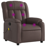 Fauteuil de massage inclinable Marron Similicuir