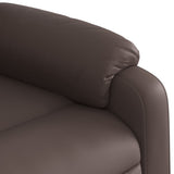 Fauteuil de massage inclinable Marron Similicuir