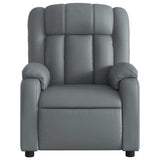 Fauteuil de massage inclinable Gris Similicuir