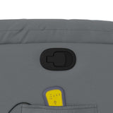 Fauteuil de massage inclinable Gris Similicuir