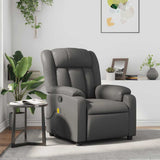 Fauteuil de massage inclinable Gris Similicuir