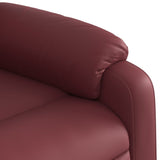 Fauteuil de massage inclinable Rouge bordeaux Similicuir