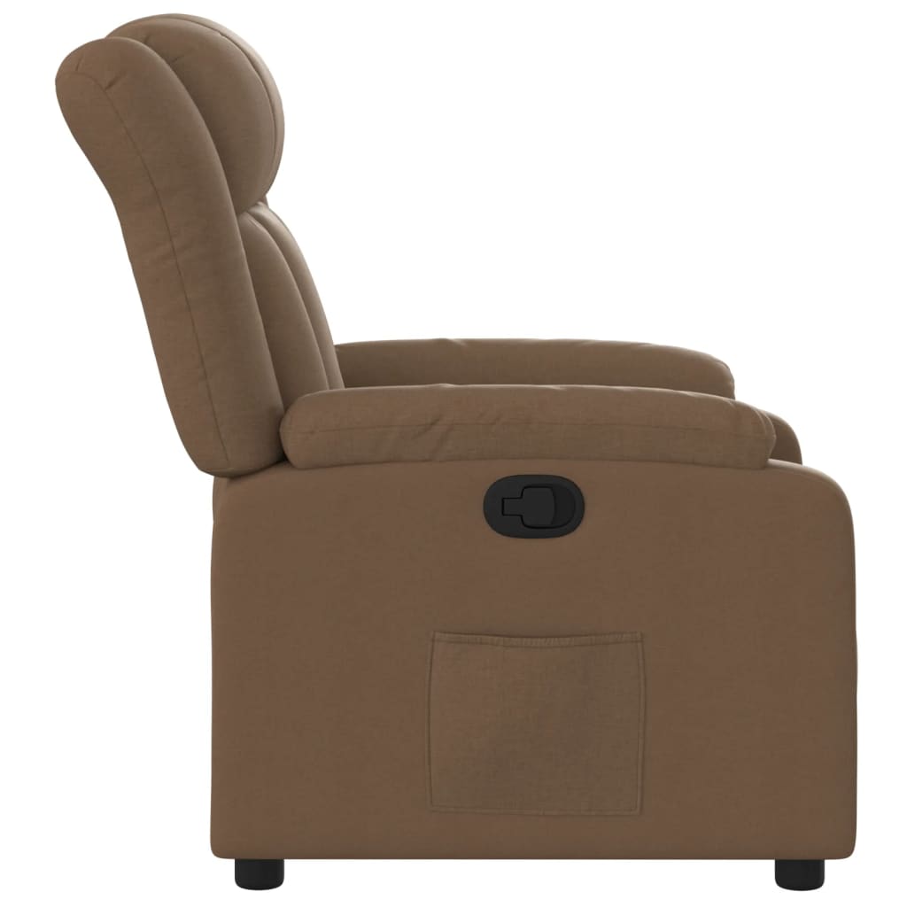 Fauteuil inclinable Marron Tissu