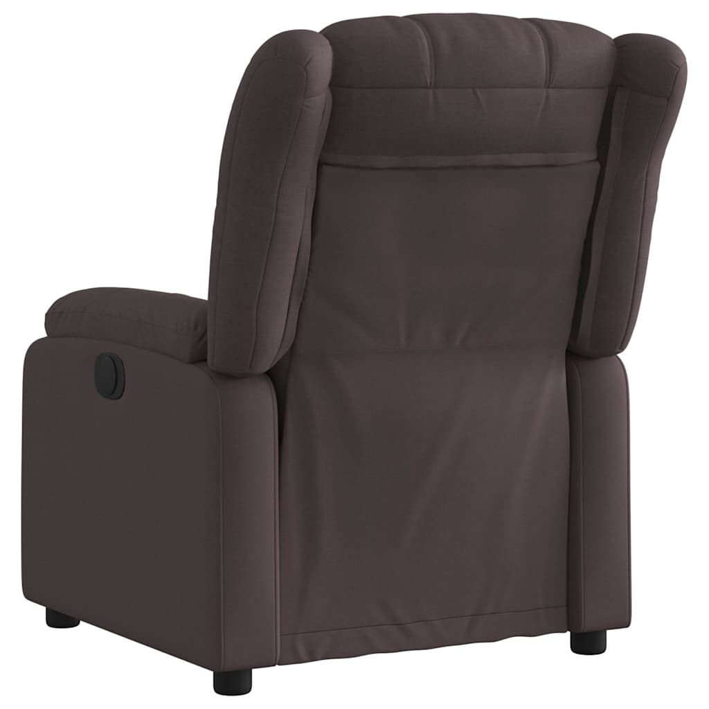 Fauteuil inclinable Marron foncé Tissu