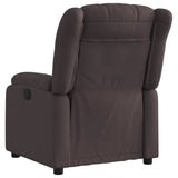 Fauteuil inclinable Marron foncé Tissu