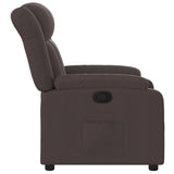 Fauteuil inclinable Marron foncé Tissu
