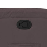 Fauteuil inclinable Marron foncé Tissu