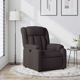 Fauteuil inclinable Marron foncé Tissu