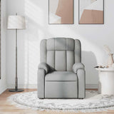 Fauteuil de massage inclinable Gris clair Tissu