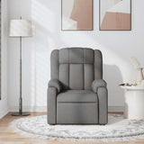 Fauteuil de massage inclinable Gris foncé Tissu