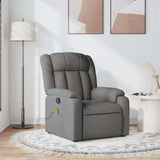 Fauteuil de massage inclinable Gris foncé Tissu