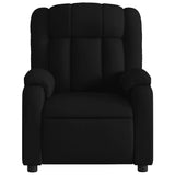 Fauteuil de massage inclinable Noir Tissu