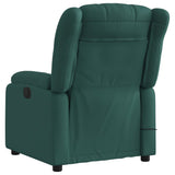 Fauteuil de massage inclinable Vert foncé Tissu