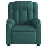 Fauteuil de massage inclinable Vert foncé Tissu
