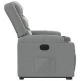 Fauteuil inclinable électrique gris clair tissu