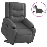 Fauteuil inclinable électrique gris foncé tissu