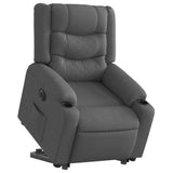 Fauteuil inclinable électrique gris foncé tissu