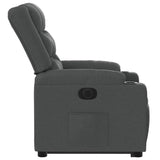 Fauteuil inclinable électrique gris foncé tissu