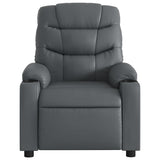 Fauteuil de massage inclinable électrique gris similicuir
