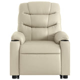 Fauteuil inclinable Crème Similicuir