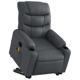 Fauteuil inclinable de massage Gris Similicuir