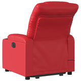 Fauteuil inclinable de massage Rouge Similicuir
